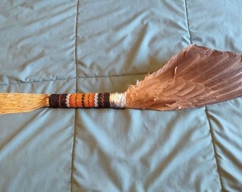 Goose Wing Peyote Stick - Handcrafted Peyote Sticks - MtManCreations