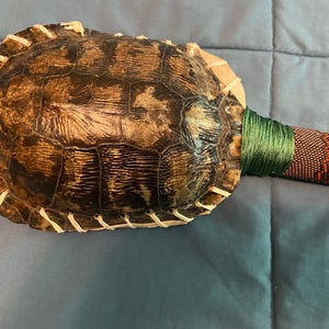 Peyote Turtle Rattle - Handcrafted Peyote Sticks - MtManCreations