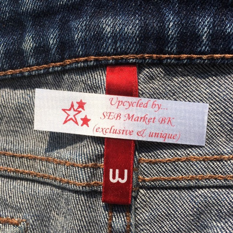 Haindpainted denim shorts size 28