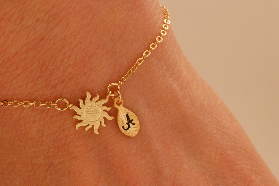 Sun Bracelet. Sun Necklace. Sun Jewelry. Personalized Jewelry