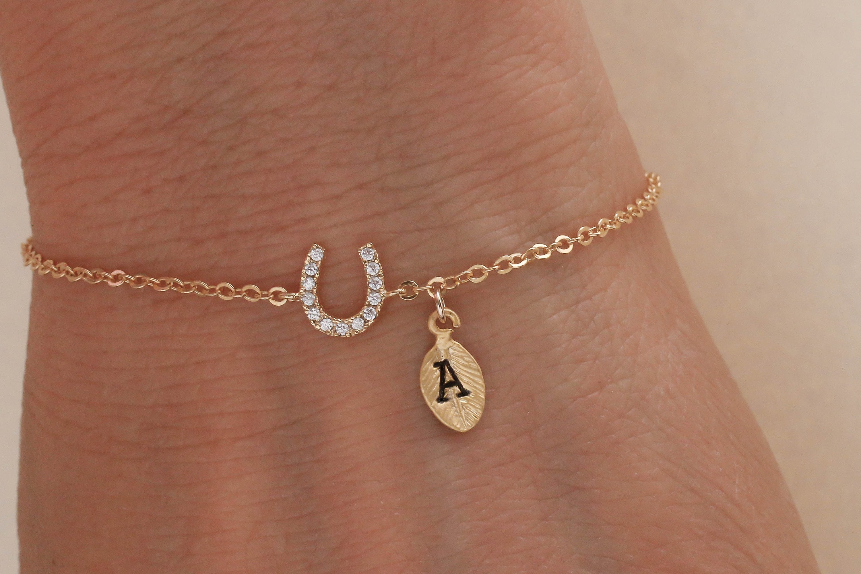 Horseshoe Bracelet. Horseshoe Jewelry. Custom Bracelet. Etsy