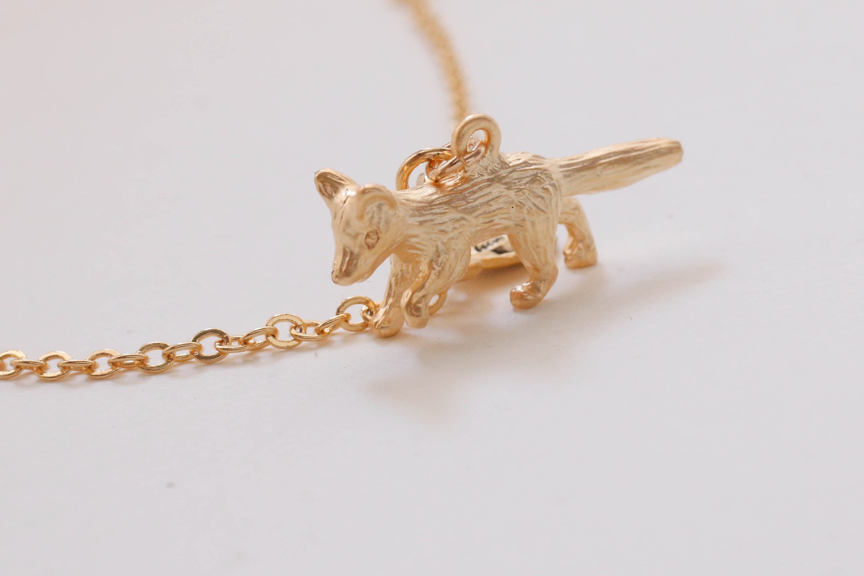 Fox Charm Bracelet. Fox Necklace. Fox Jewelry. Personalized Etsy