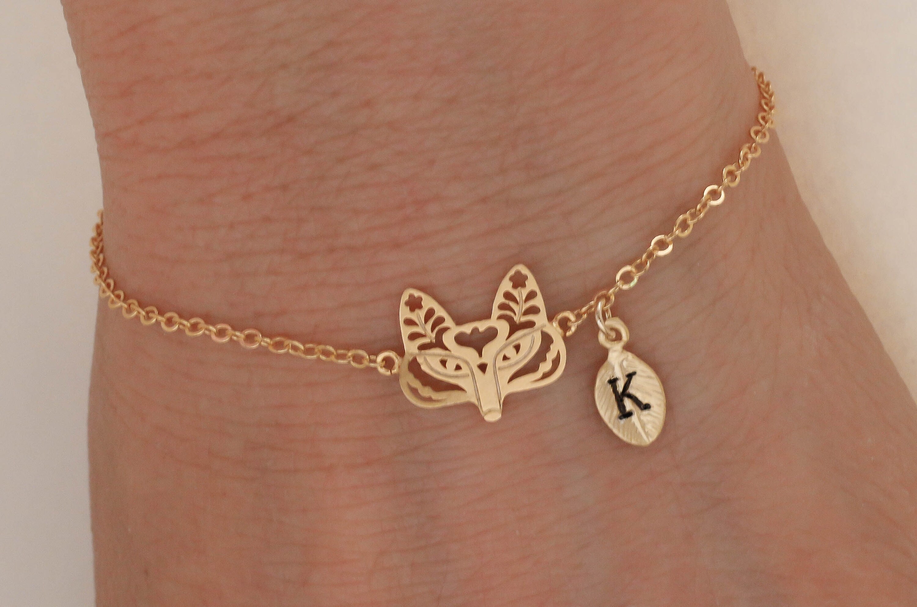 Fox Bracelet. Fox Jewelry. Custom Bracelet. Personalized Etsy