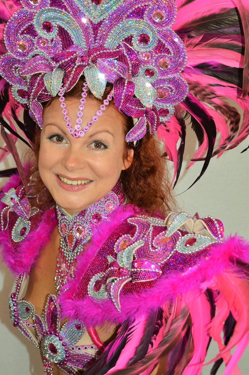 Samba Brazilian Double Pink Rio carnival SAMBA dance COSTUME Etsy