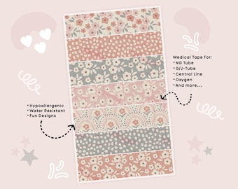Boho NG Tube Tape Adhesive Medical Tape for Feeding Tubes Oxygen Central Lines Catheters