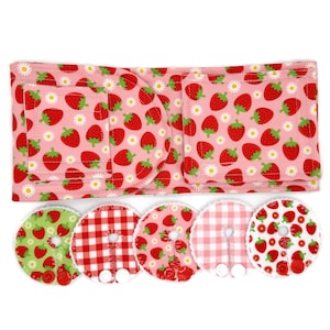 Strawberries  feeding Tube belt | G-Tube Protective Belt | Mic-Key Button Belt | G/J Tube Belt