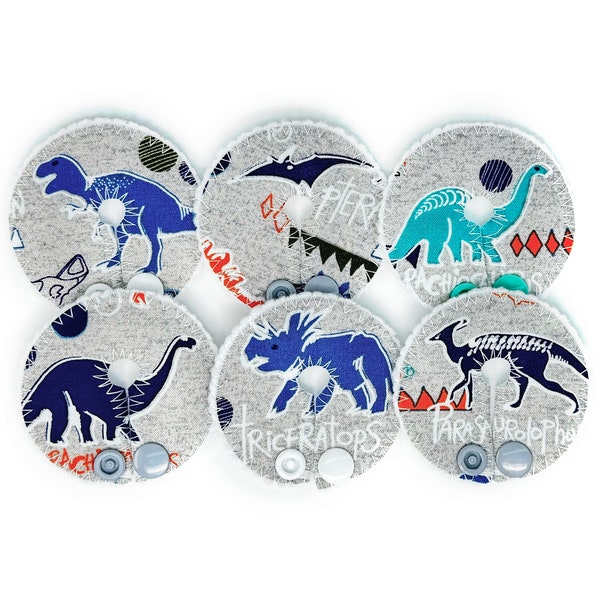 Dinosaur feeding tube pads | Mic-Key button pads | G-tube covers