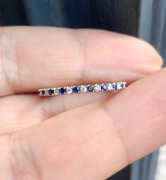 Bezel Set Diamond Alternating Mother's Family Birthstone Ring Bezel Set Diamond Alternating Mother's Family Birthstone Ring