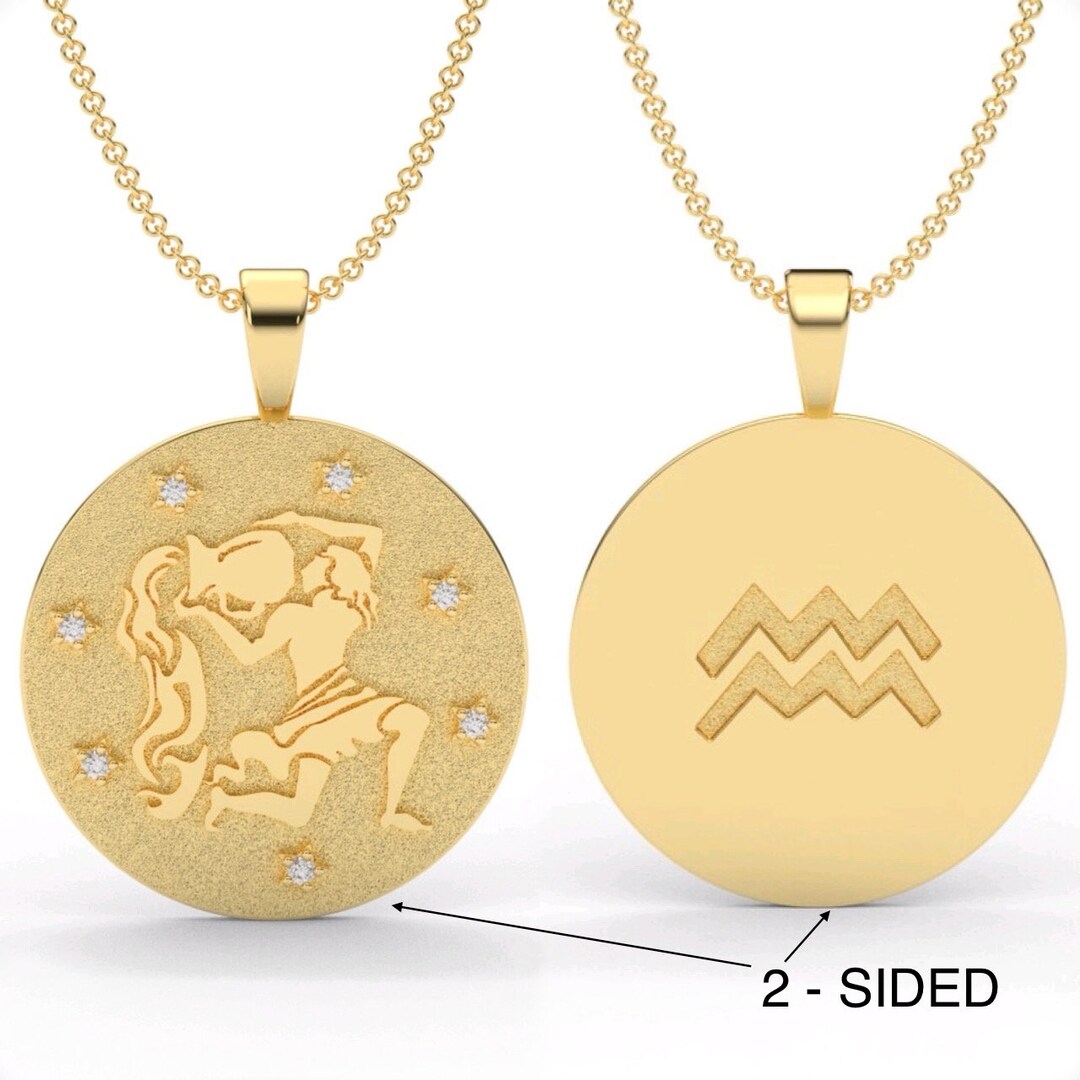 Aquarius star sign necklace cheap