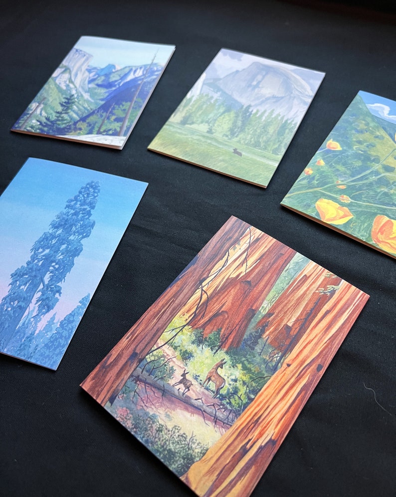 Set of 5 Sierra Nevada Notecards blank inside image 2