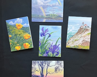 Set of 5 Point Reyes Notecards (blank inside)