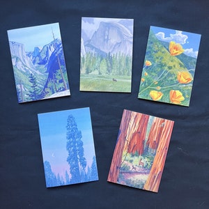 Set of 5 Sierra Nevada Notecards blank inside image 1