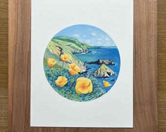 Coastal Poppies Print