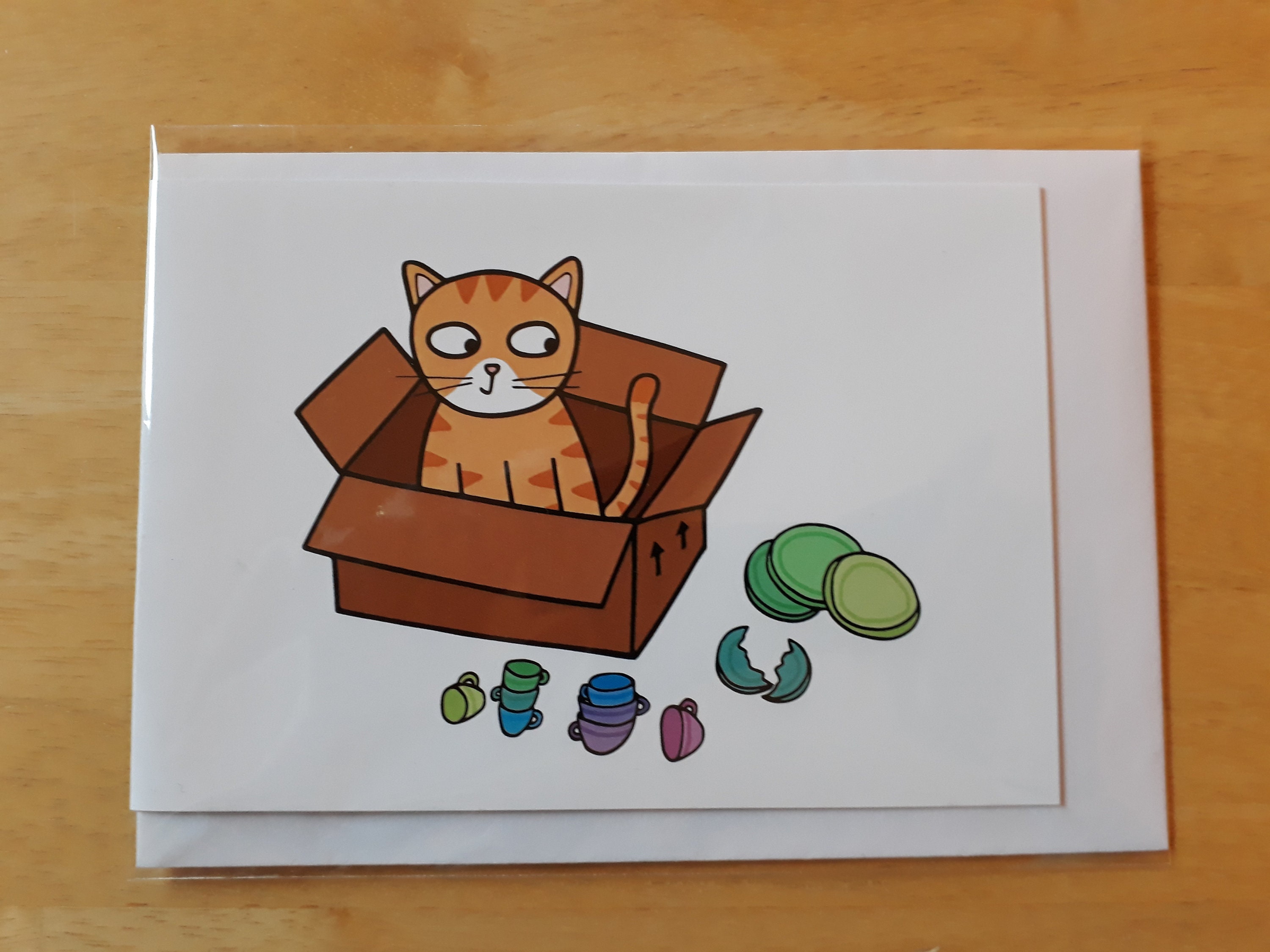 Cat New Home Card Cat New House Moving House Moving Home Etsy UK