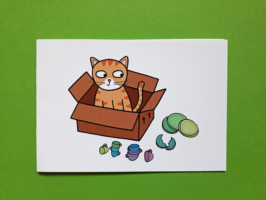 Cat New Home Card Cat New House Moving House Moving Home Etsy UK