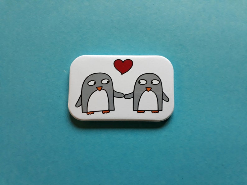 Penguin love mug, Anniversary gift, penguins in love, engagement gift, Valentine's Day gift image 4