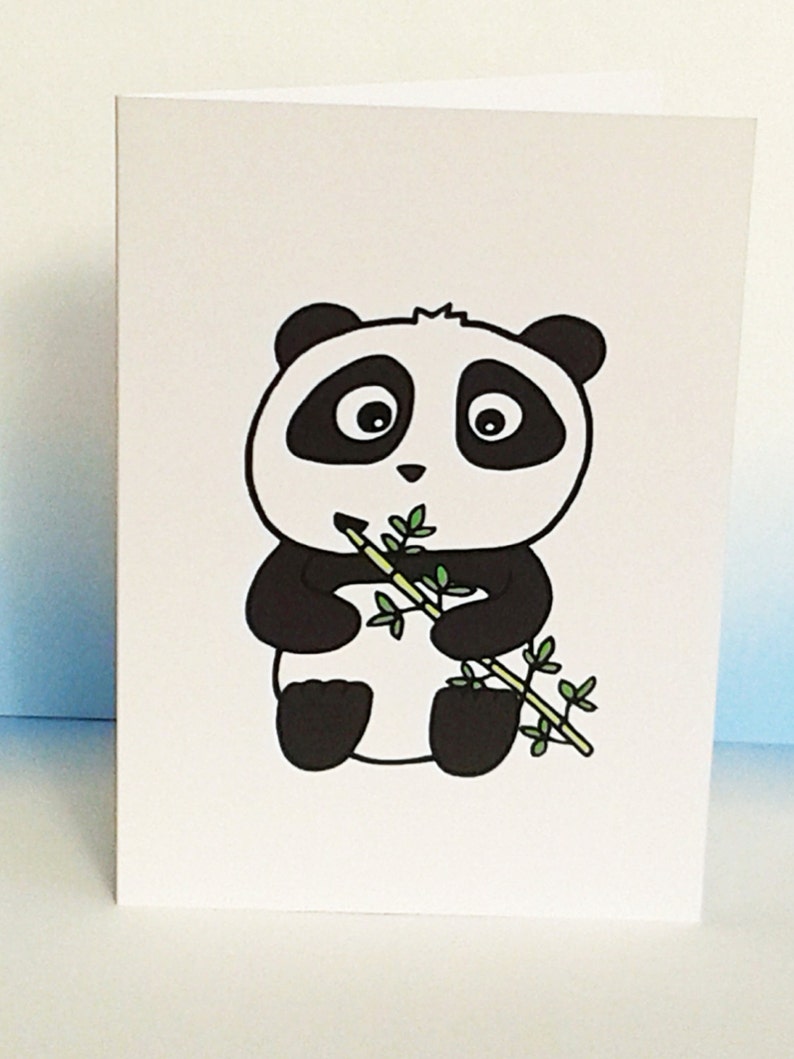Feliz Cumpleaños Plantilla De Tarjeta 3d Panda Con Un Marco