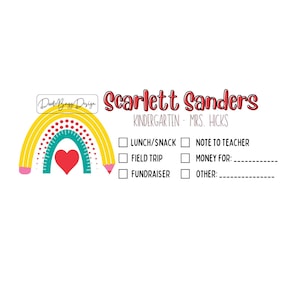 School Envelope Template - Digital - Editable