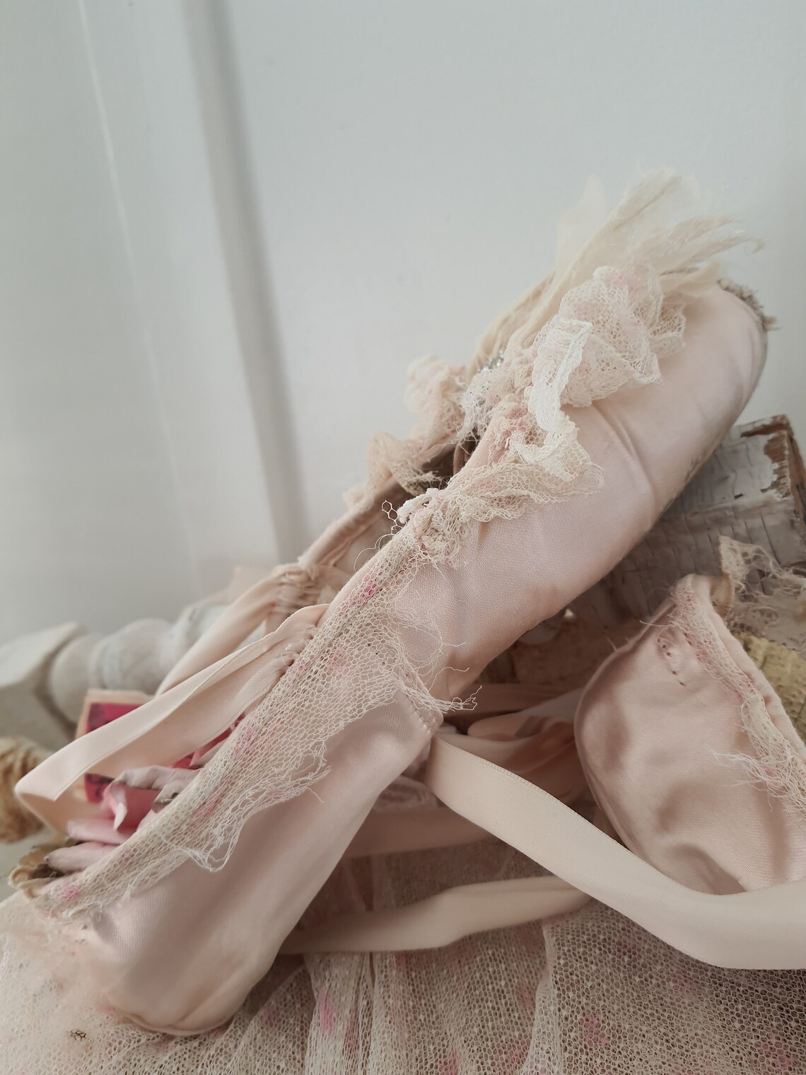 Decorative Pointe Ballet Shoes Shabby Cottage Decor Romantic Etsy
