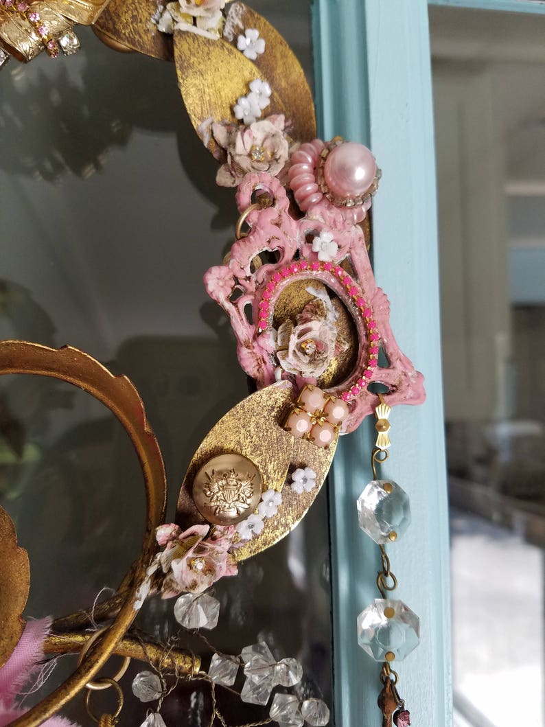 WHIMSICAL Wreath Wall Decor Wall Art Wall Hanging Shabby Chic Etsy