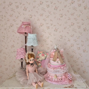 Handcrafted Marie Antoinette Decorative Box Tower, Pink Shabby Chic Stacked Round Boxes, Keepsake Box, Storage, Cottage Romantic Home Decor