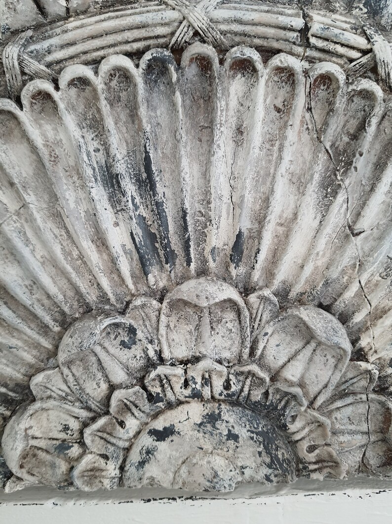 35 Large French Gray Arched Wall Plaque Wall Decor Wall Etsy