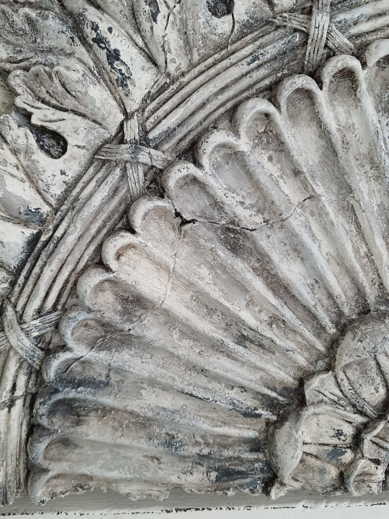 35 Large French Gray Arched Wall Plaque Wall Decor Wall Etsy