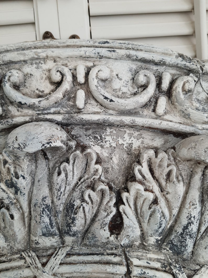 35 Large French Gray Arched Wall Plaque Wall Decor Wall Etsy