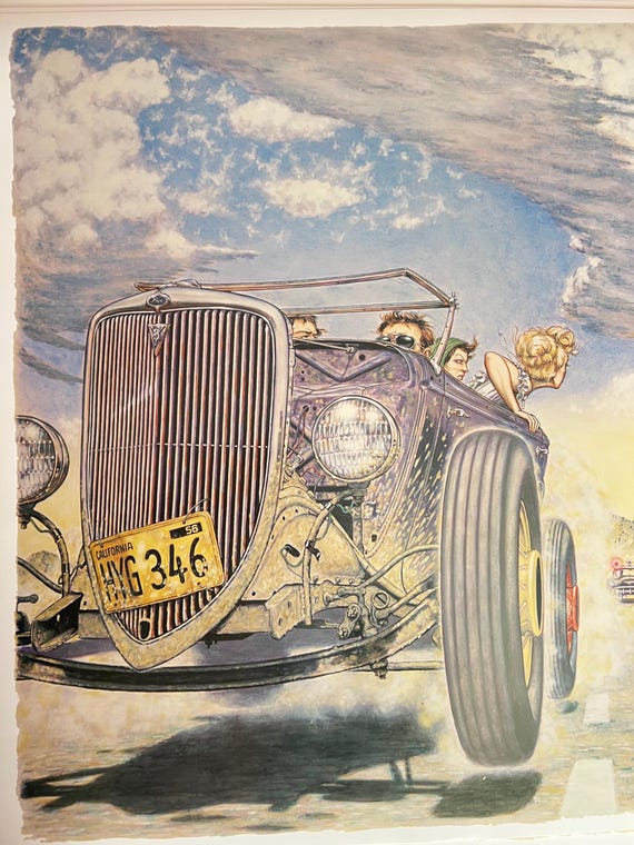 Robert Williams Hot Rod Race - Etsy