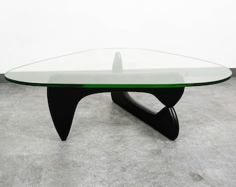 Mid Century Modern Coffee Table Isamu Noguchi Herman Miller Black 50 Inch MCM