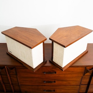 Moderne luidsprekers uit het midden van de eeuw Bose Series 901 II Speaker Hifi Walnut 18 drivers