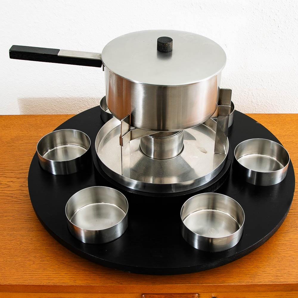 Service à fondue Caroussel Spring 22 pièces avec plateau tournant