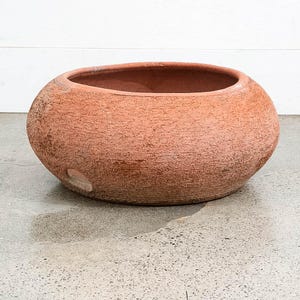Mid Century Modern Hose Pot Round Clay Stan Bitters Hans Sumpf Scrape Stoneware