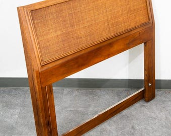 Cabeceira de cama estilo moderno de meados do século XX, tamanho solteiro, Founders Cane, Jack Cartwright
