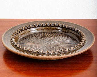 Mid Century Modern Art Pottery Ashtray Starburst Earthenware Studio Ceramic Mcm