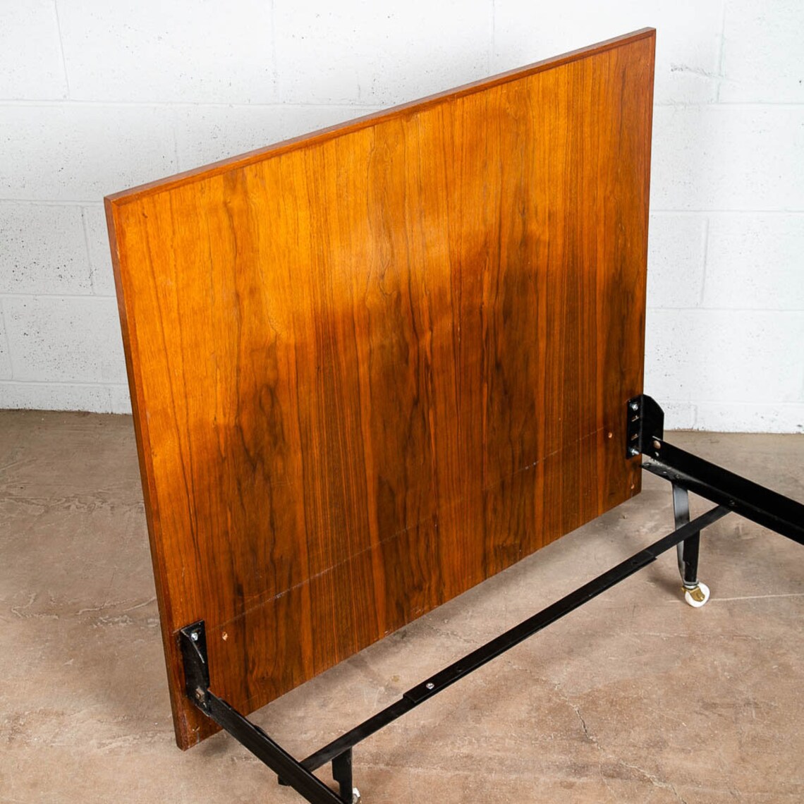 Mid Century Modern Headboard Twin Size Bed Frame Walnut Wood Etsy