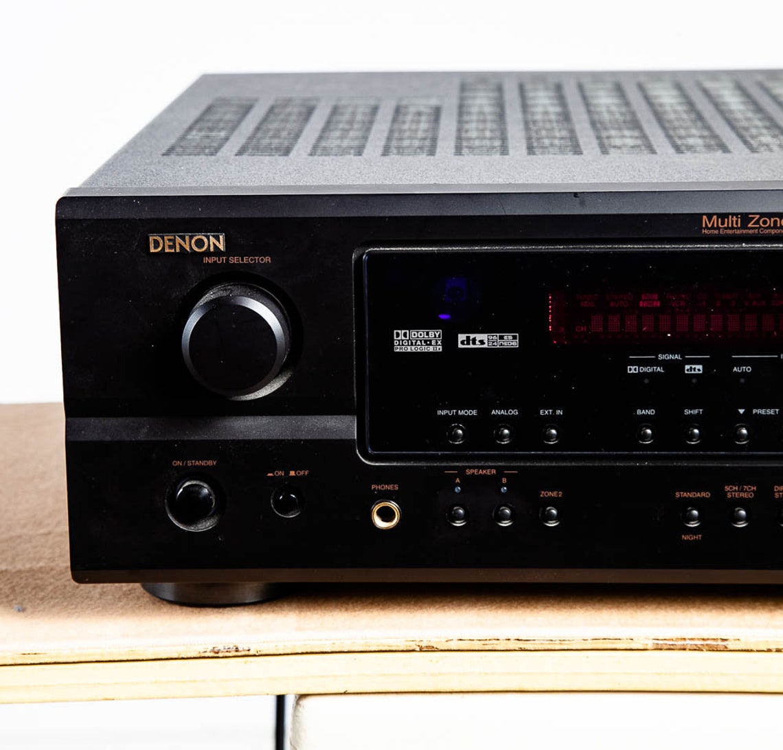 Vintage Denon Reciever AV Surround AVR1506 Black Face Working Etsy