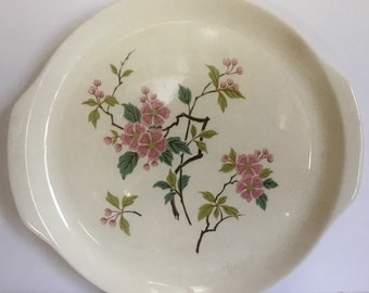 Asian theme cherry blossom platter from the 1940’s/ Harmony House China/ Temple pattern