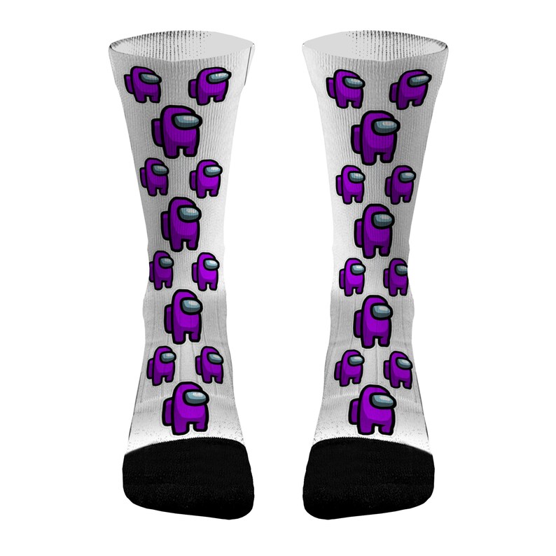 Among Us Socks Imposter Socks Among Us Gift Socks Fun Socks Etsy