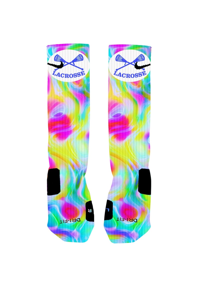 Custom Colorful Lacrosse Socks Custom Nike Elite Socks Etsy