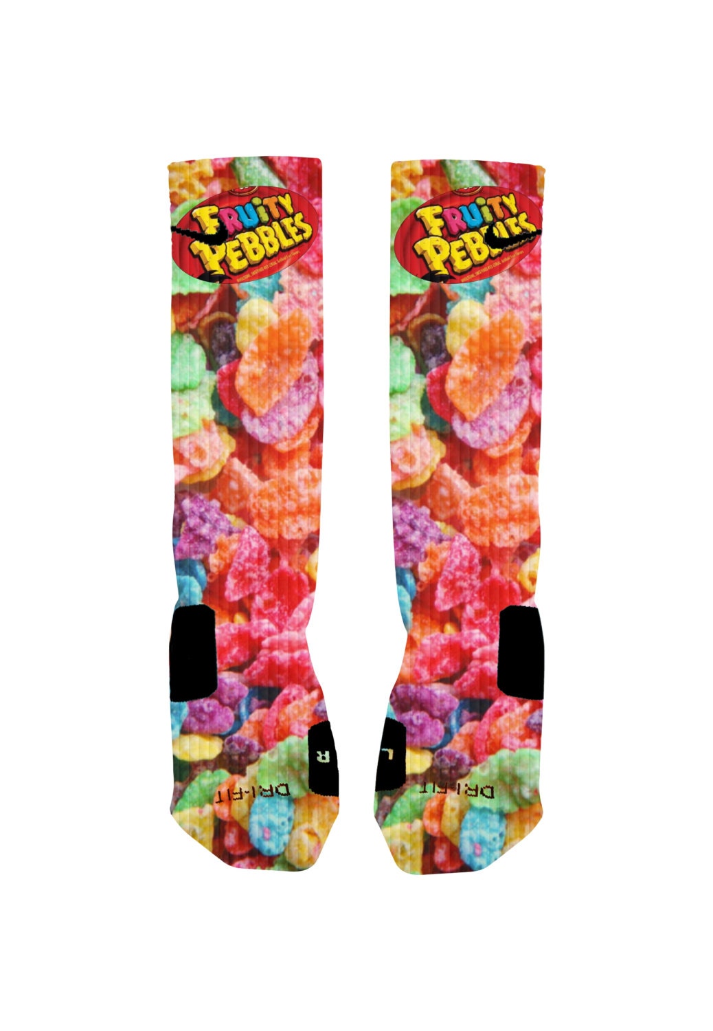 Fruity Pebbles Custom Nike Elite Socks 