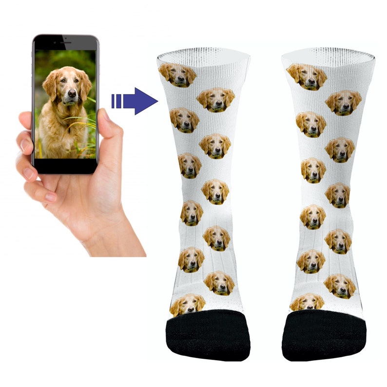 Your Pets Picture Socks Dri Fit Athletic Compression Socks Dog Etsy