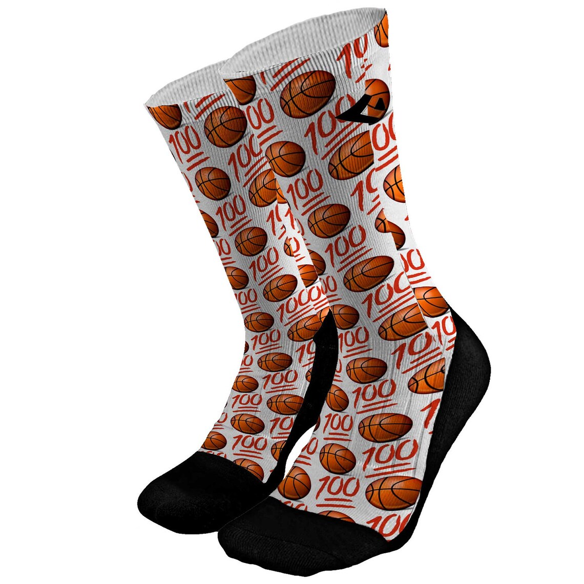 SOCK of the MONTH Basketball Emoji 100 Custom Compression Etsy