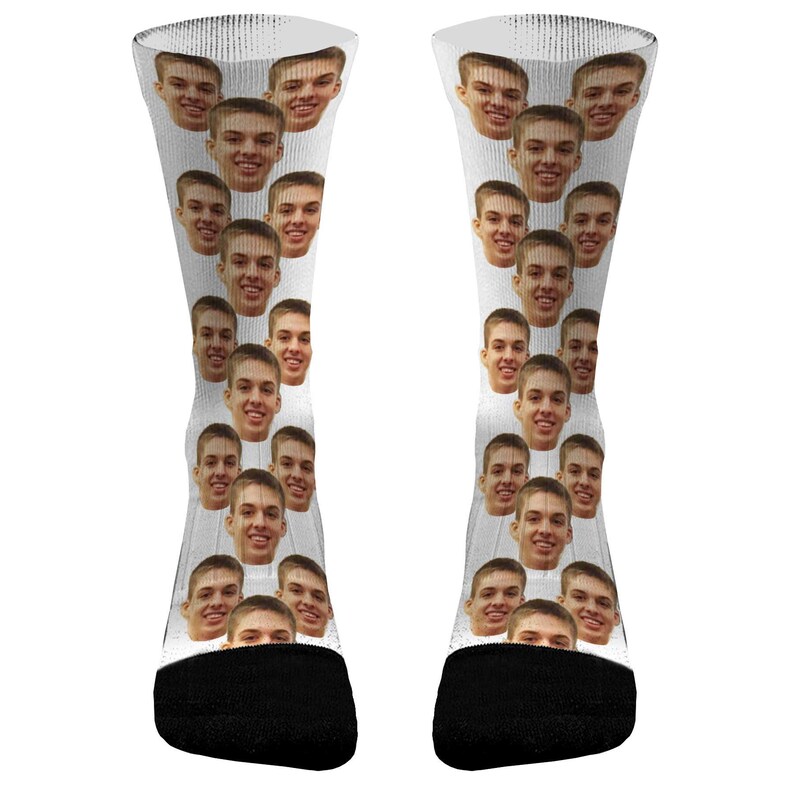 3 Faces Face Socks Picture Socks Dri Fit Athletic Compression Etsy
