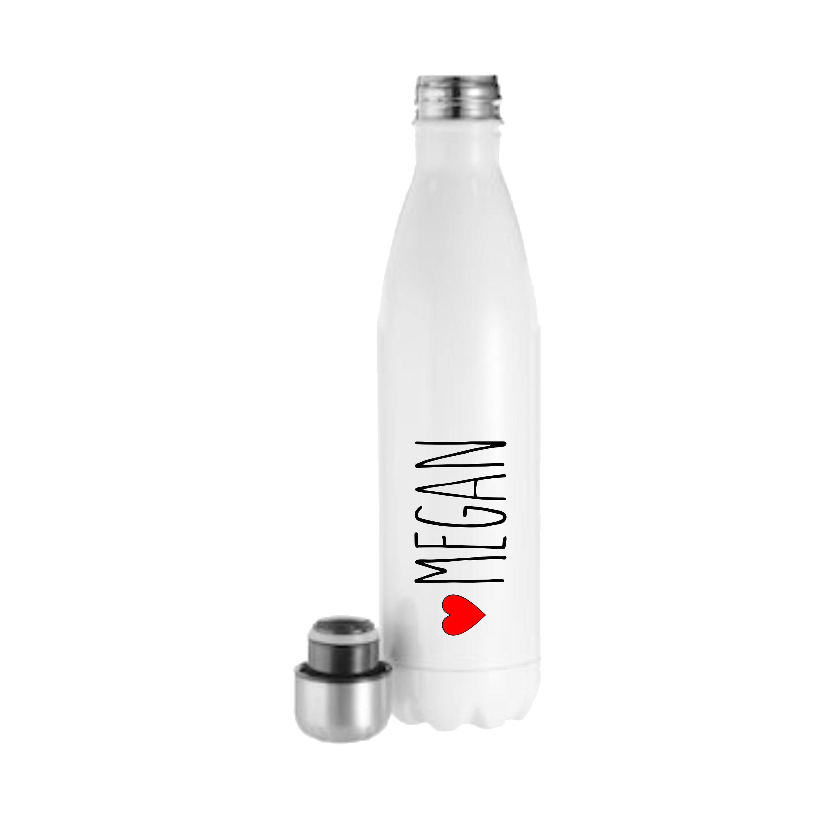 Valentine's Day Personalized Water Bottle Heart Water Etsy