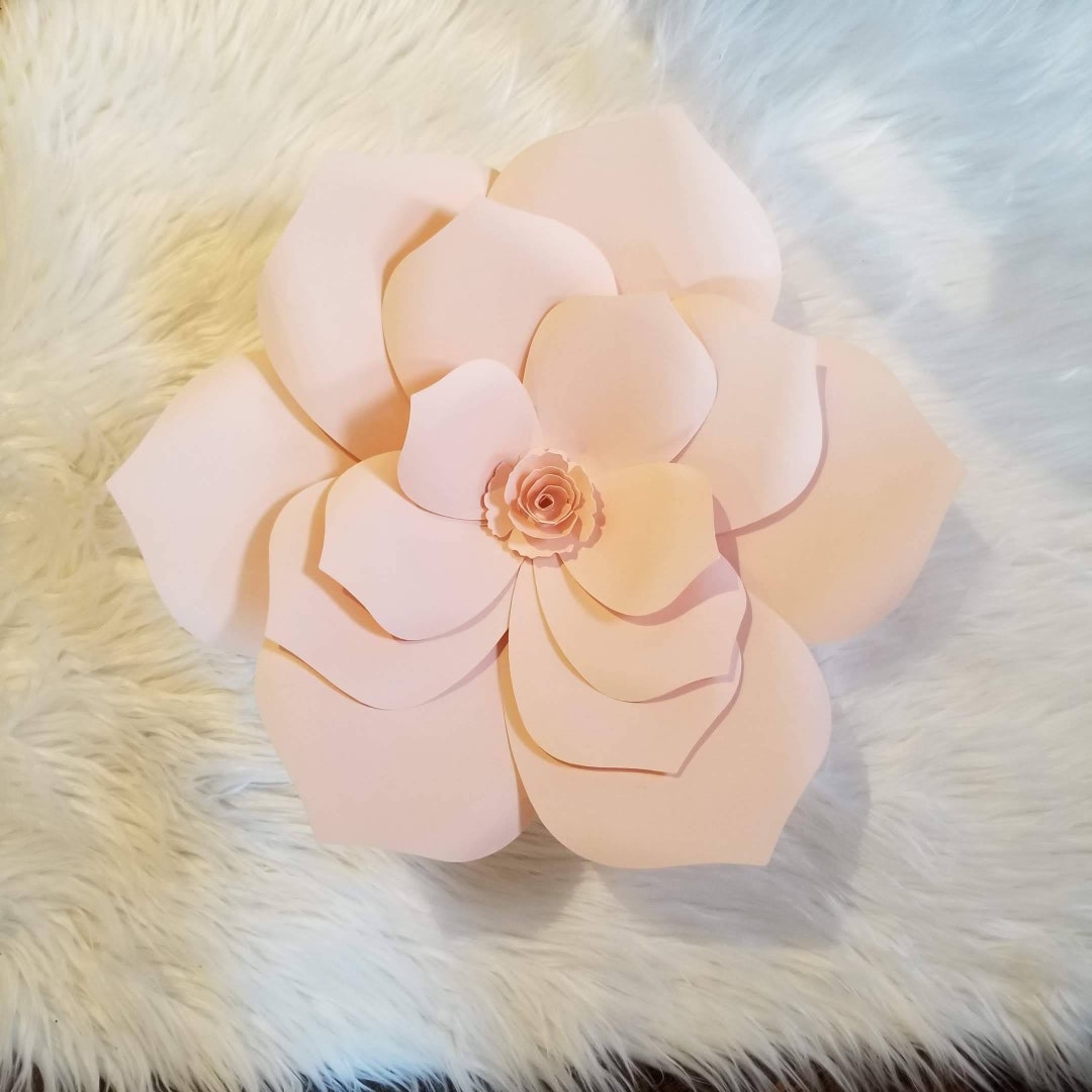 8 Inch Paper Flower Rose Wall Decor Baby Shower Wedding Nursery - Etsy
