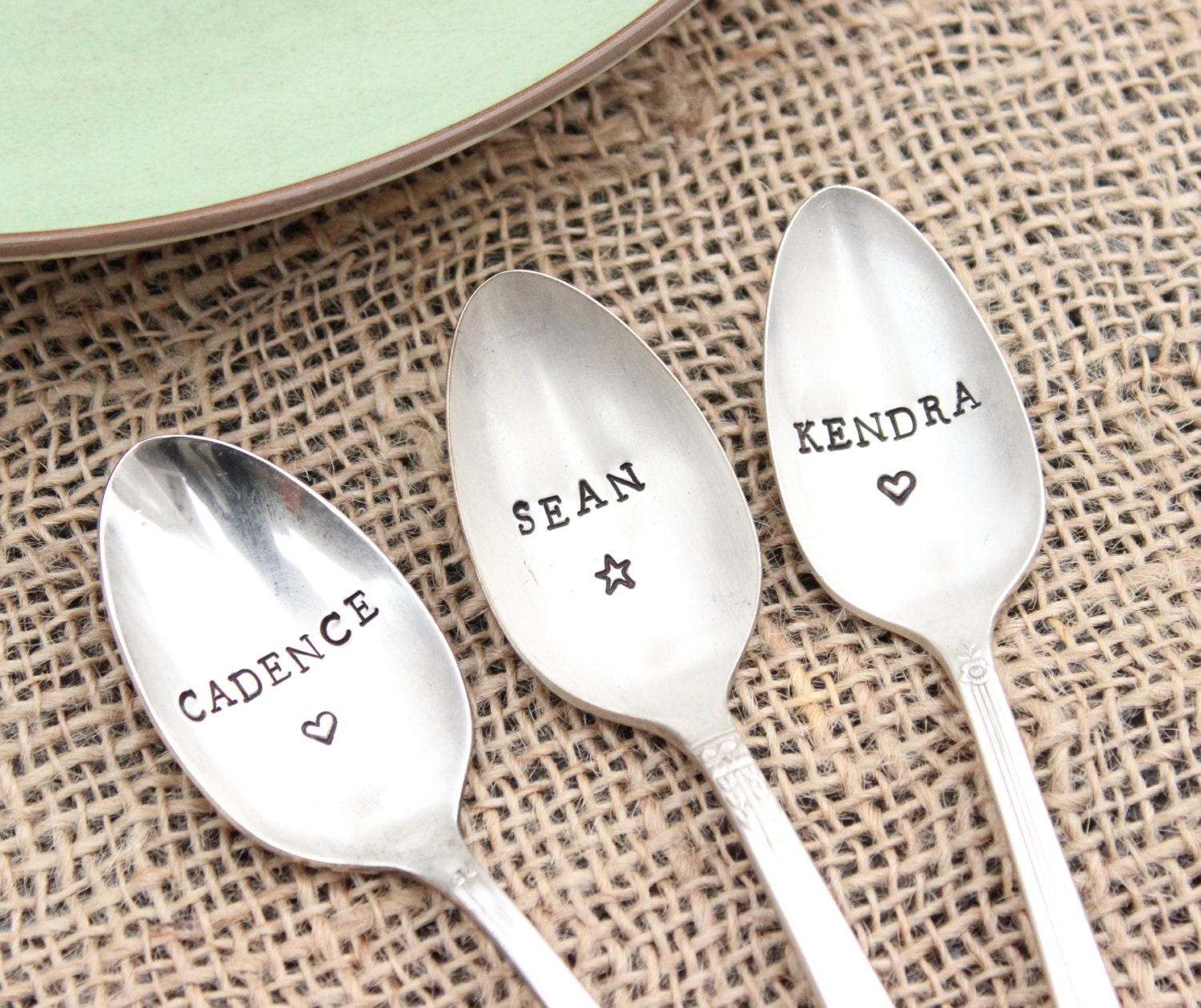 Custom Name Spoon Personalized His Hers Child's Etsy
