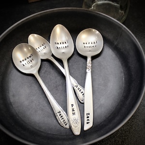 Custom Cereal Killer Spoon - Name Initials - for Him Her Boyfriend Christmas Mom Dad Son Husband Stocking Stuffer Xmas Last Minute gift