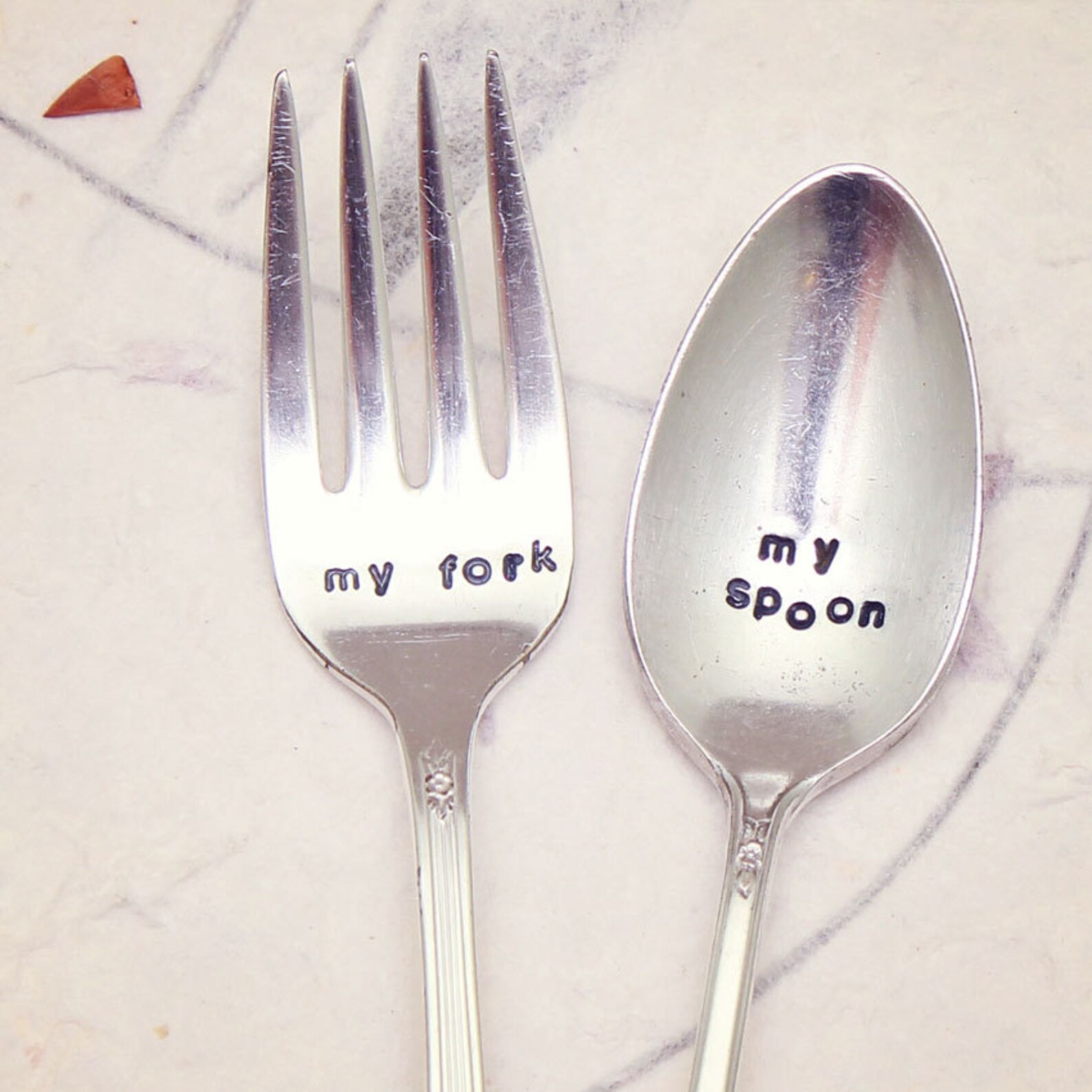 Childs Fork and Spoon Set My Fork My Spoon First Vintage Etsy