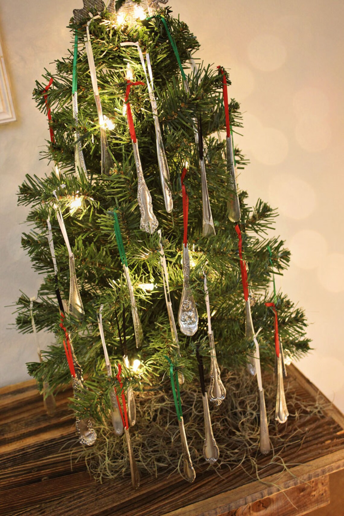 Christmas Tree Icicles Upcycled Spoon Handle Vintage Etsy